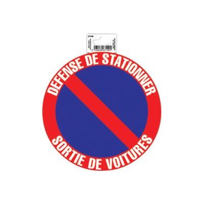 Exacompta - Panneau Défense de stationner/sortie de voiture - 20 cm de diamètre