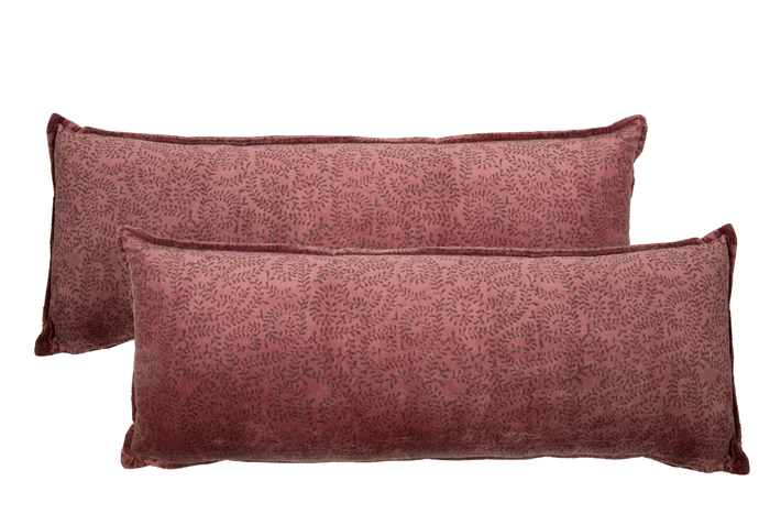 Velvet kussen 15175 marina rose 80x30