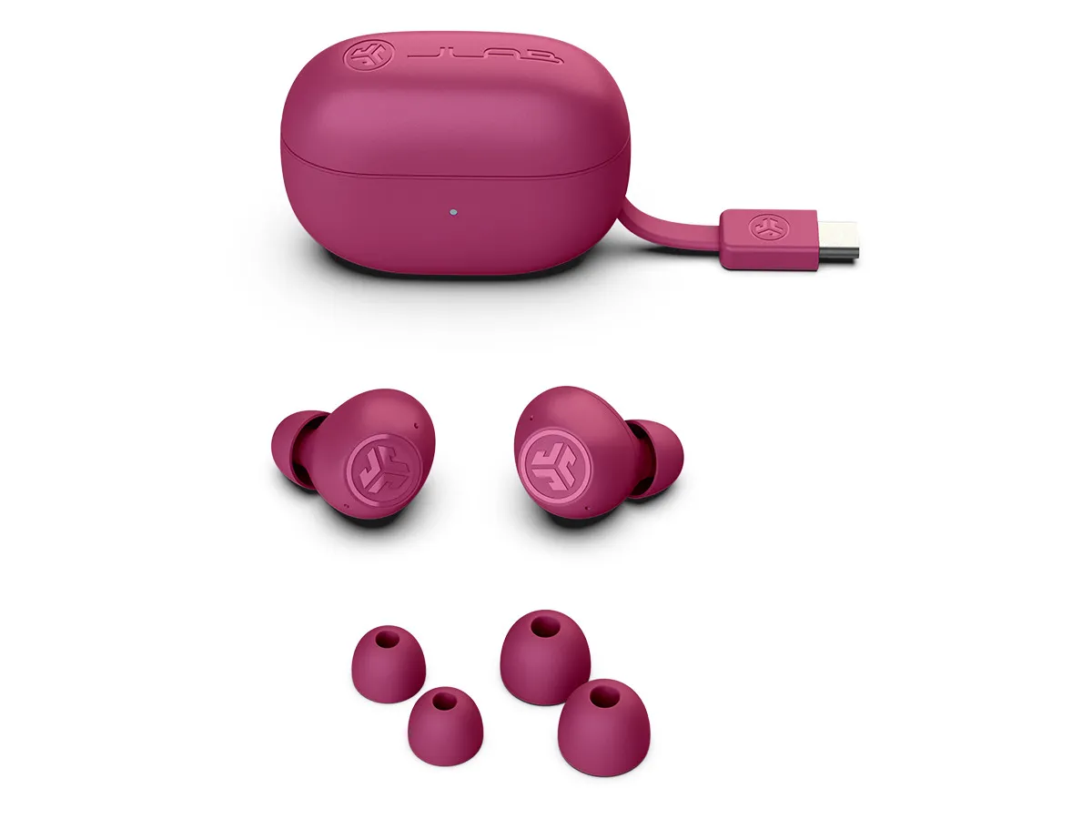 GO POP ANC Bluetooth 5.3 In-Ear Kopfhörer Headset IP55   Ladecase (IEUEBGOANCRFUC124) - Fuchsia