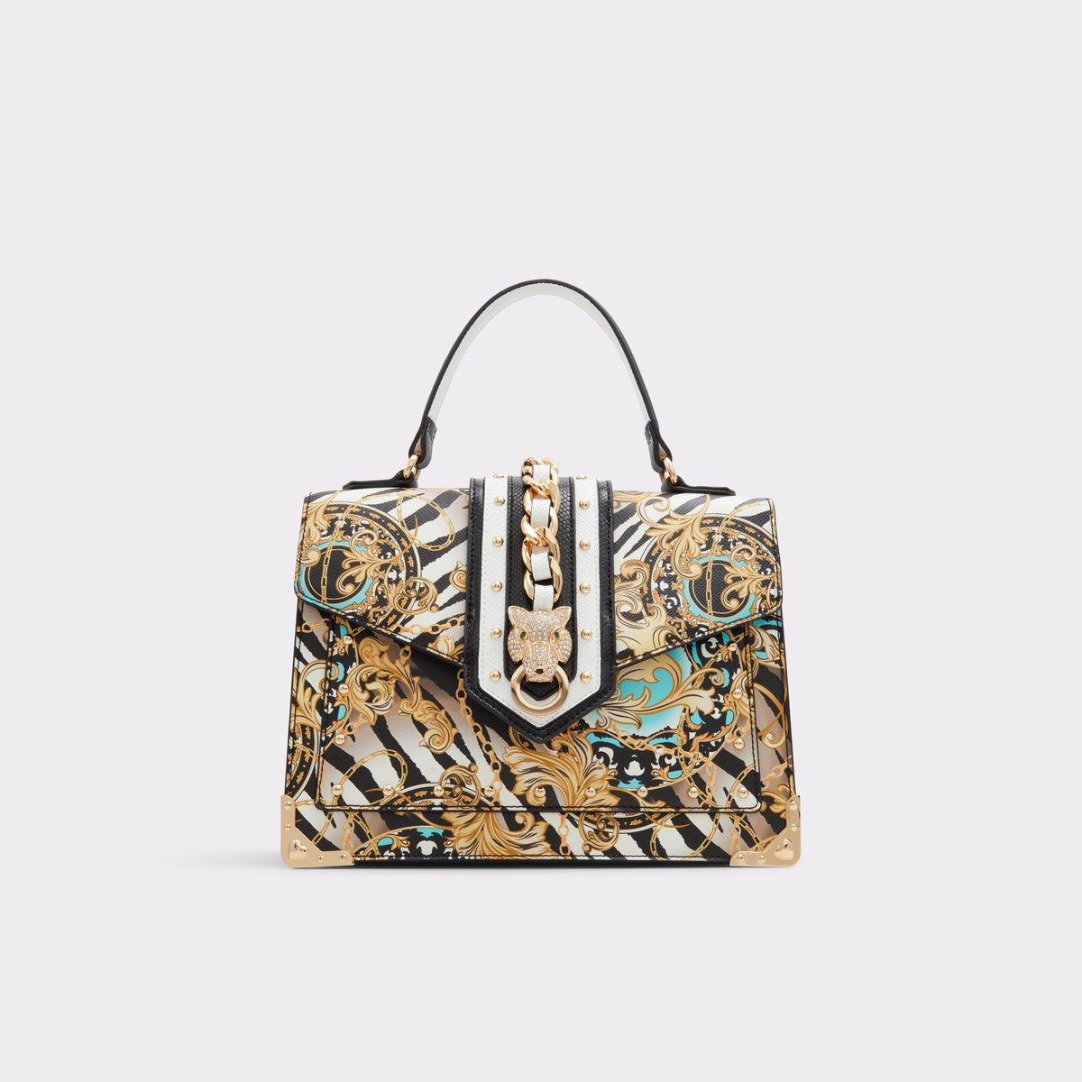 Baroo Black Multi Women Top Handle Bags