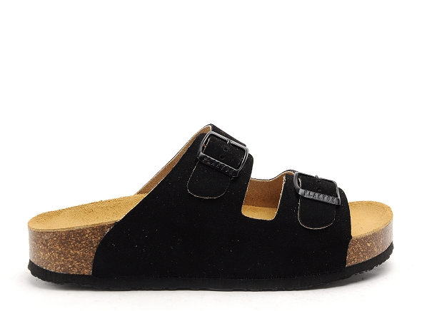 Plakton mules et sabots plats femme cp beta noir