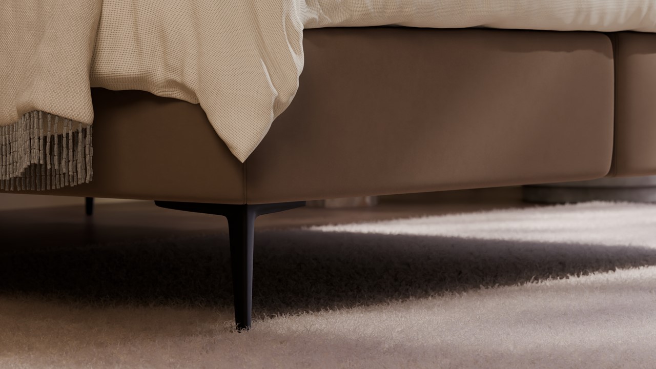 Boxspring Mesa met Kårlsson Excellence matras - Soft suede liver