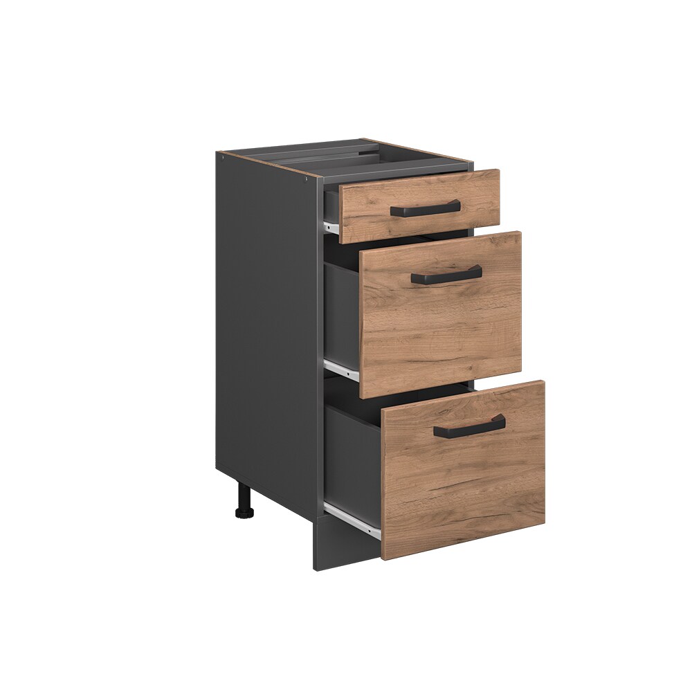 Vicco Schubladenunterschrank Küchenschrank Küchenzeile R-Line 40 cm Anthrazit Eiche Schublade