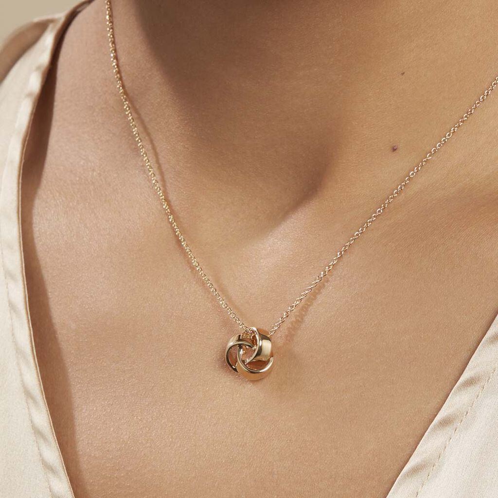 Collier Marcelina Plaqué Or Jaune