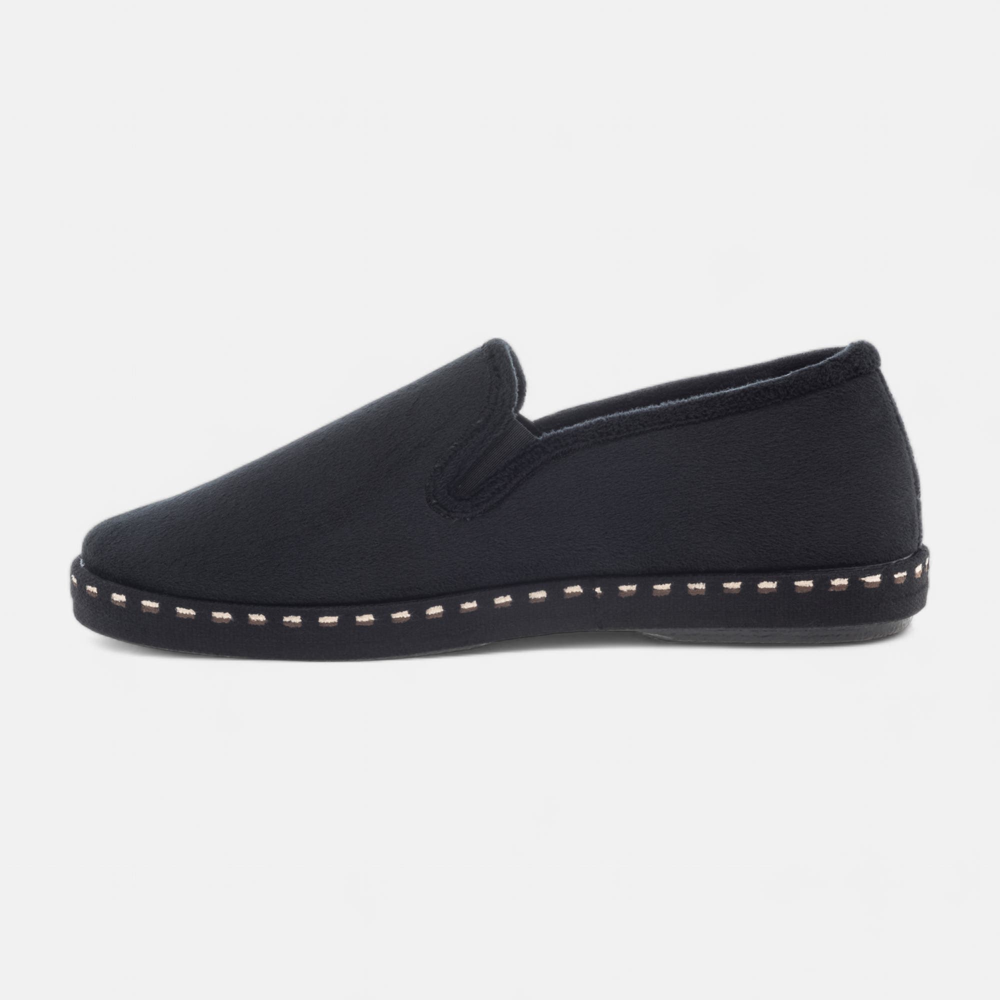Pantoufles pieds sensibles Homme noir