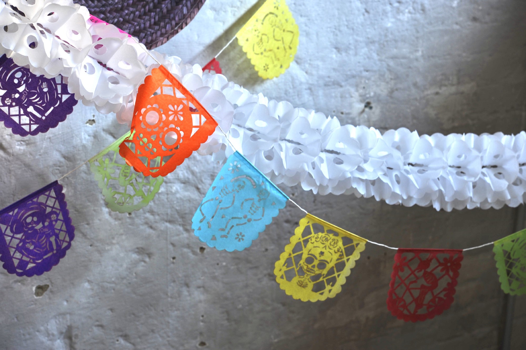 Papier-Girlande mexikanisch, multicolor, L max. 180 cm günstig bestellen