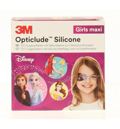Opticlude Oogpleister siliconen maxi girl (100 stuks)