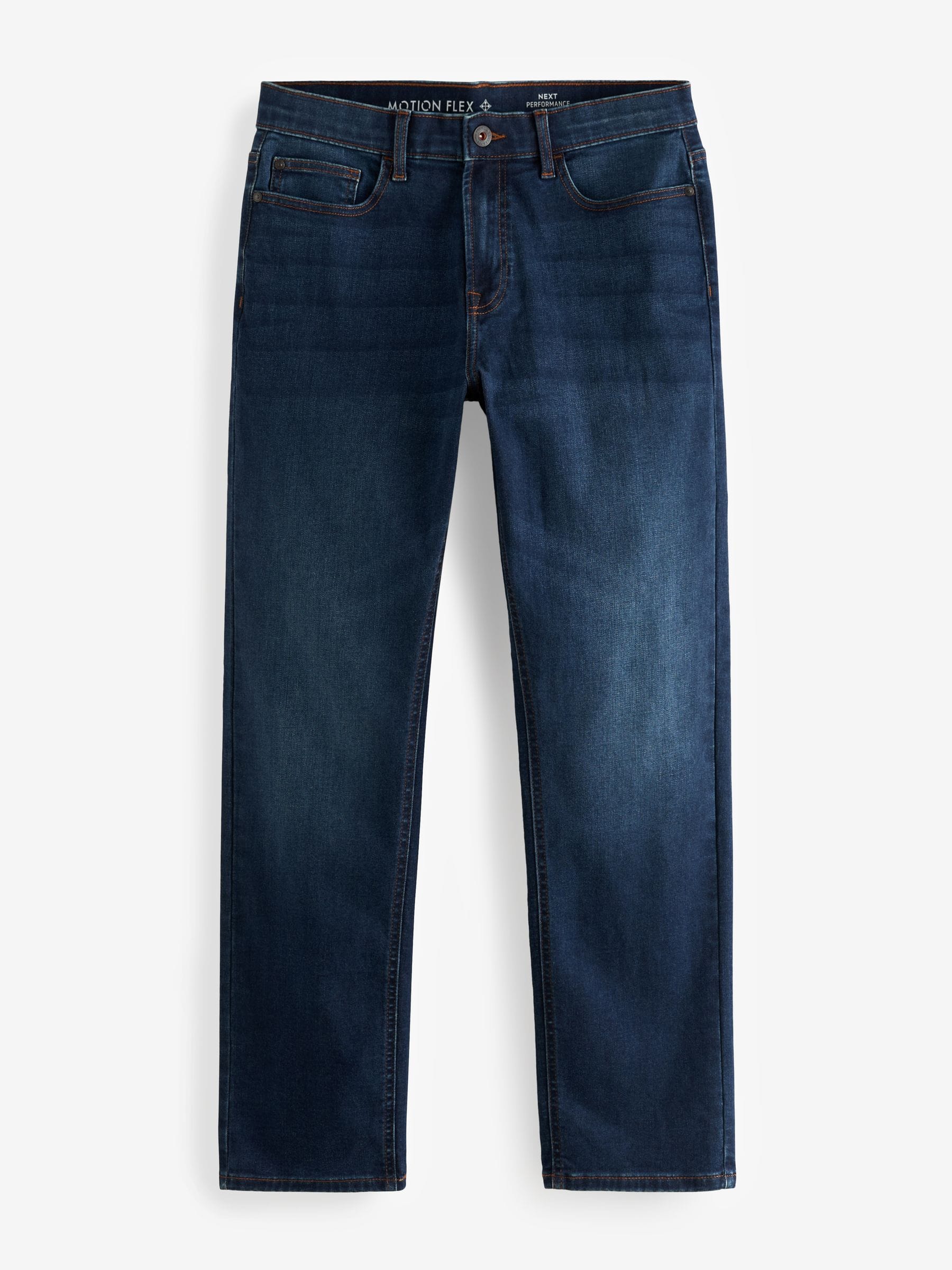 Blauw - Straight fit - Motionflex jeans