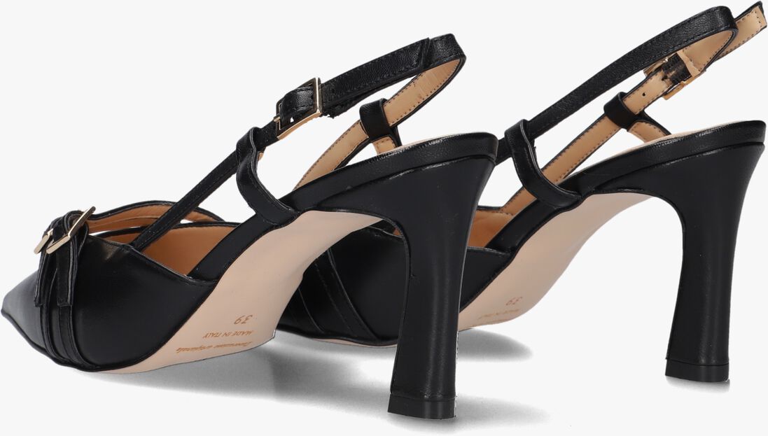zwarte stefano lauran slingbacks 77212