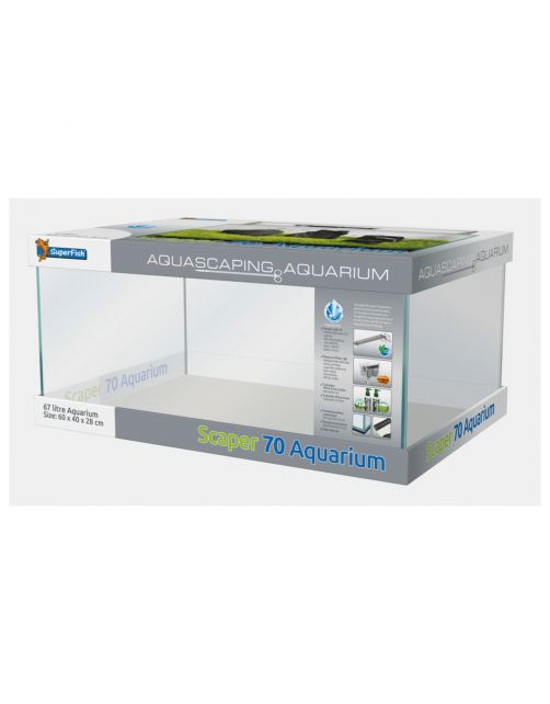 Superfish Scaper 70 - Aquaria - 60x40x28 cm Transparant