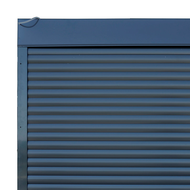Porte de garage enroulable alu grise 240 x h.200 cm