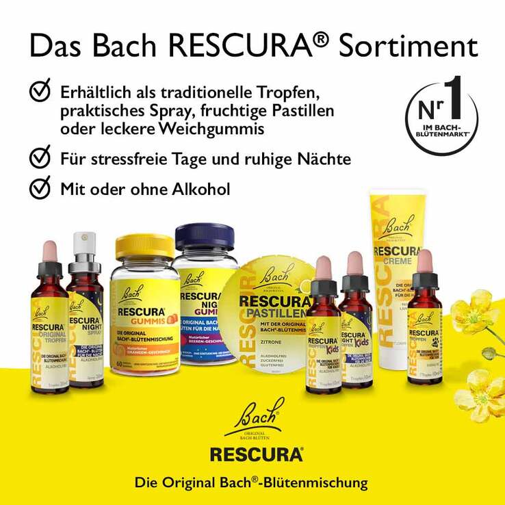 Bachblüten Original Rescura Night Kids Tropfen alkoholfrei , 10 ml