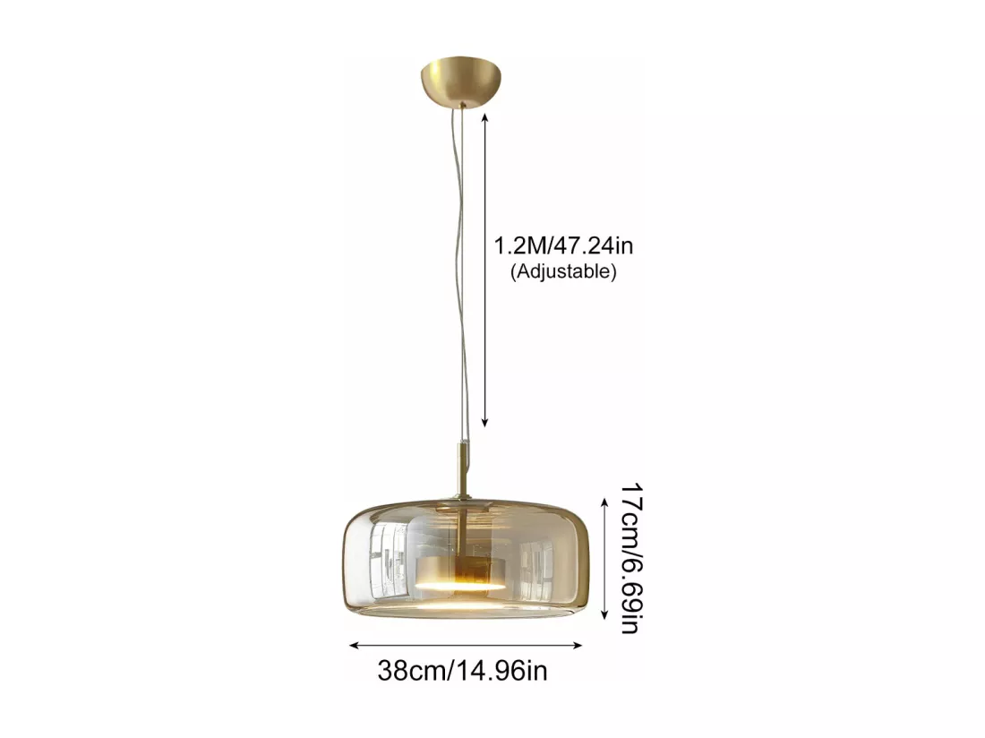 Lustre arturesthome, e27 éclairage de plafond en verre, or , retro lampe de plafond pour salon cuisine chambre, d38cm x h17cm