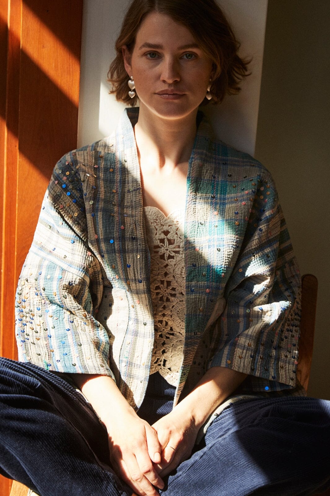 Sissel Edelbo Tyler Sequins Kantha Jacket • PRE-ORDER