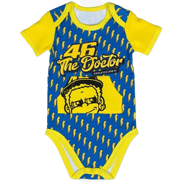 VR46 - Body bébé 46 The Doctor Bleu / Jaune