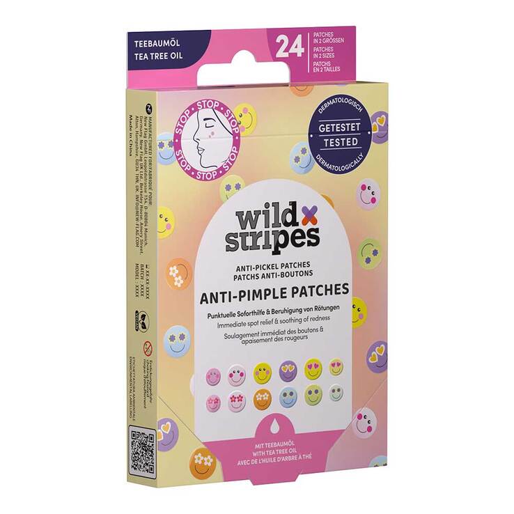 Wild Stripes Anti-Pickel Patches Smile Stop, 24 St