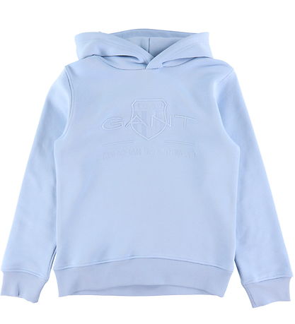 GANT Kapuzenpullover - Tonal Shield - Frisch Blue