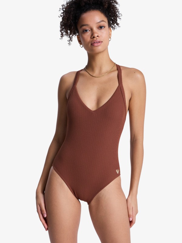 Roxy Sunshine One-Piece Maillot de bain une pièce Marron Femme