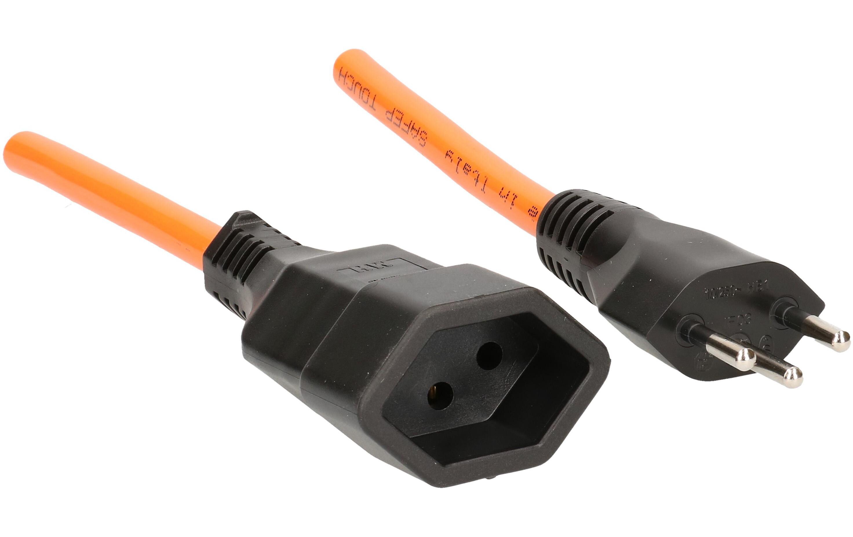 Verlängerungskabel 5 m T13 - T12, Orange5 m langes TD-Verlängerungskabel mit T12-Stecker und T13-Kupplung