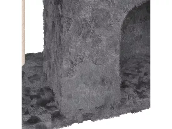 Arbre à chat avec griffoir en sisal Gris foncé 51 cm