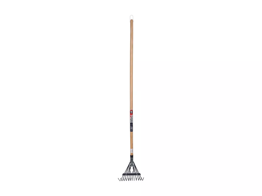 Balai rocaille 12 dents avec manche en hêtre