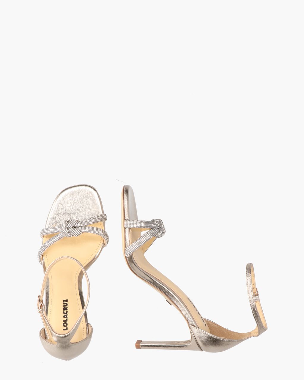 Lola Cruz Mamola Goud Damessandalen