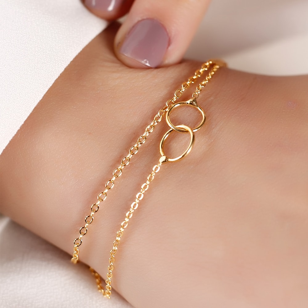 Bracelet - Laiton plaqué or