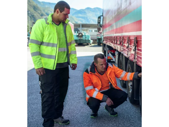 Parka de travail haute-visibilité orange fluo 4 en 1 Würth MODYF