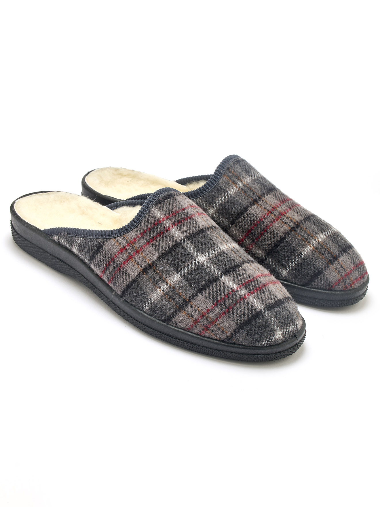 Mules mixtes fourrées laine majoritaire