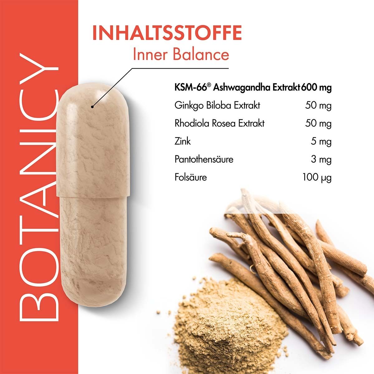 BOTANICY Inner Balance mit Ashwagandha
