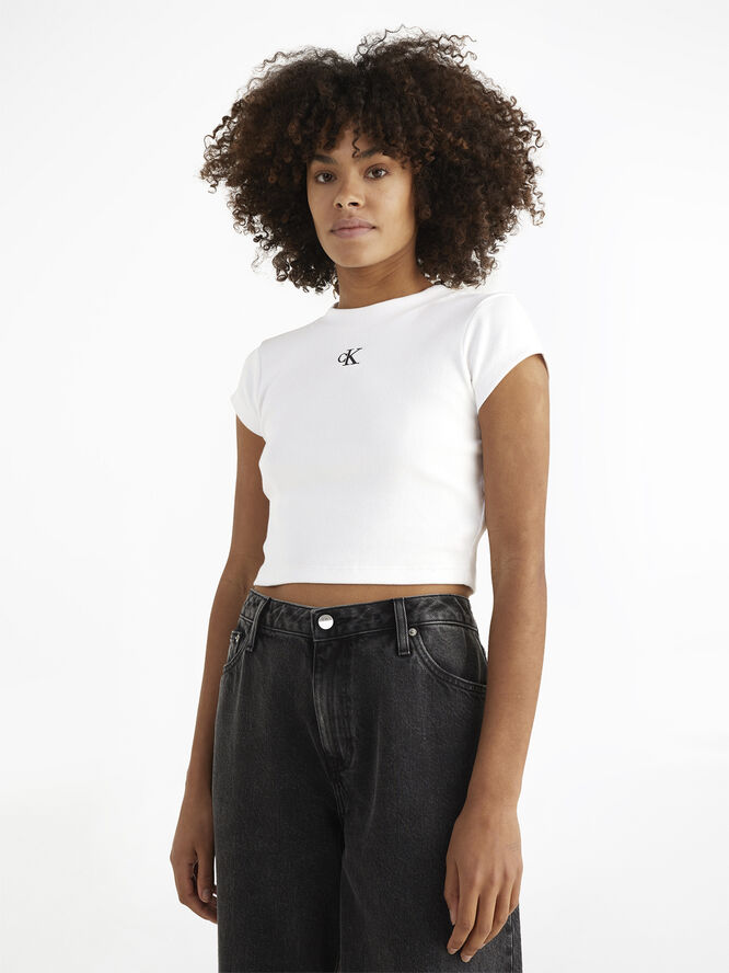 Calvin Klein CK RIB BABY TEE Yaf