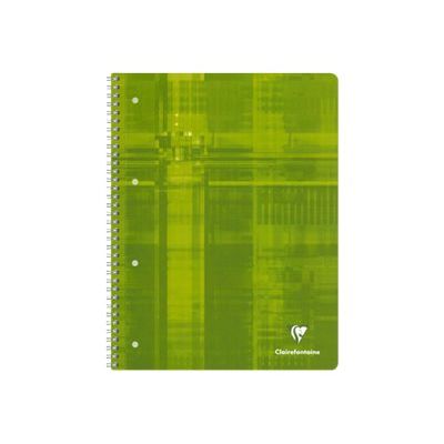 Clairefontaine Studium - Cahier à spirale A4 (21x29,7 cm) - 160 pages - grands carreaux (seyès) - feuilles perforées détachables - disponible dans différentes couleurs