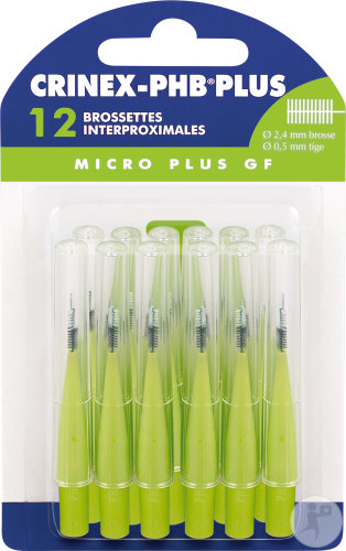 Crinex-PHB Plus Micro GF Brossettes Interproximales 2,4mm Pièces 12