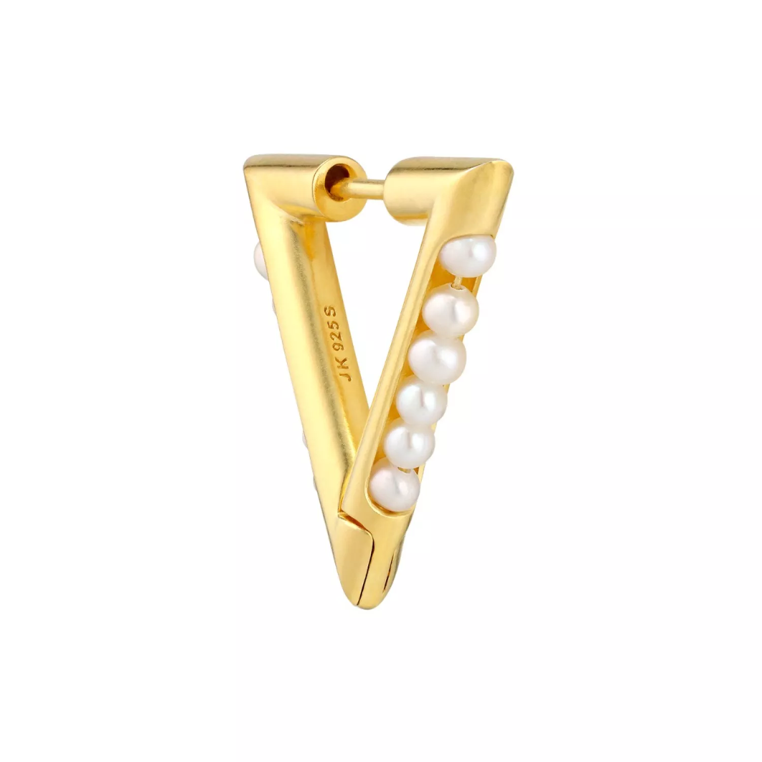 Jane Kønig Bahamas Small Ørering Single 18 kt. Forgyldt Sølv SBPE-HS22-G