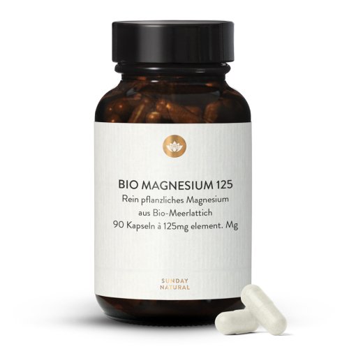 Sunday Natural Products  Bio Magnesium 125Kapseln