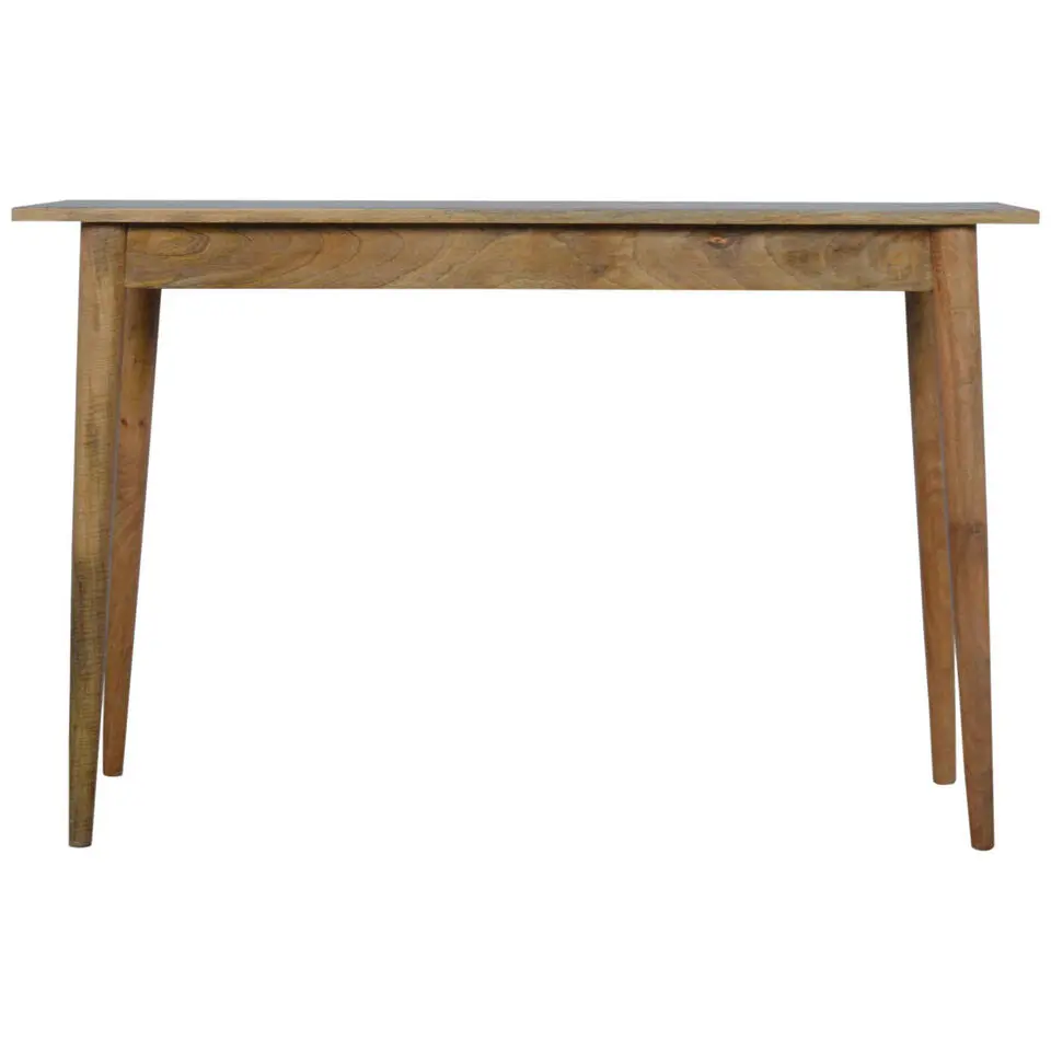 Eiken-achtige Bureau met 2 Laden, Nordic Stijl