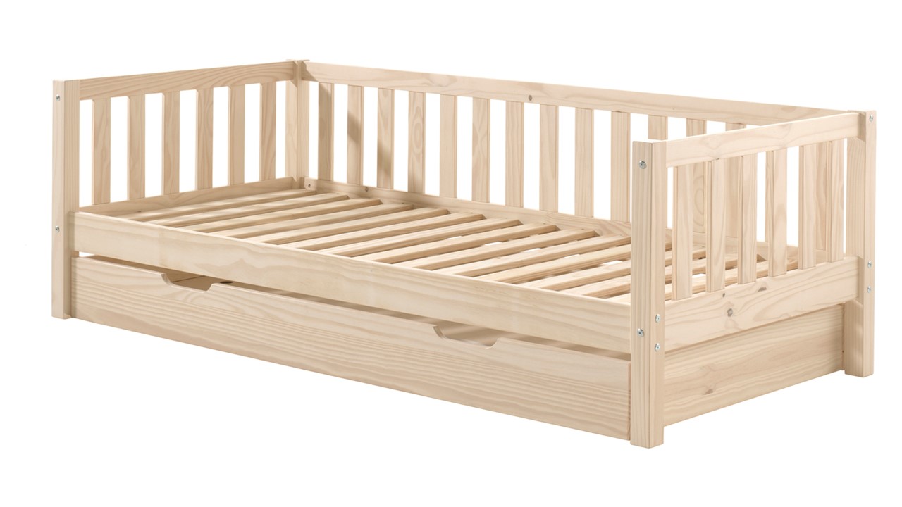 Kajuitbed Fritz met slaaplade naturel
