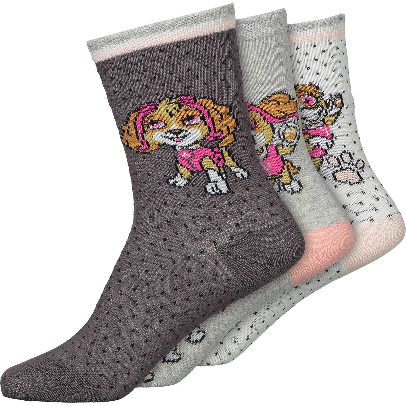 Kinder-Socken Paw Patrol, 3 Paar 27-30, dunkelgrau