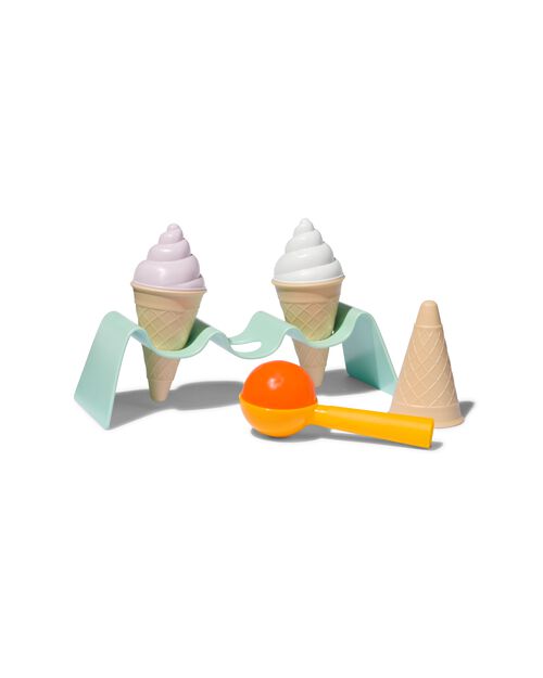 4 moules à sable pour glaces - bioplastique
