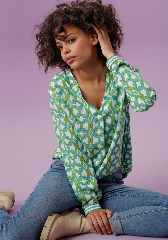 Aniston CASUAL Schlupfbluse , mit extravagantem, graphischem Druck