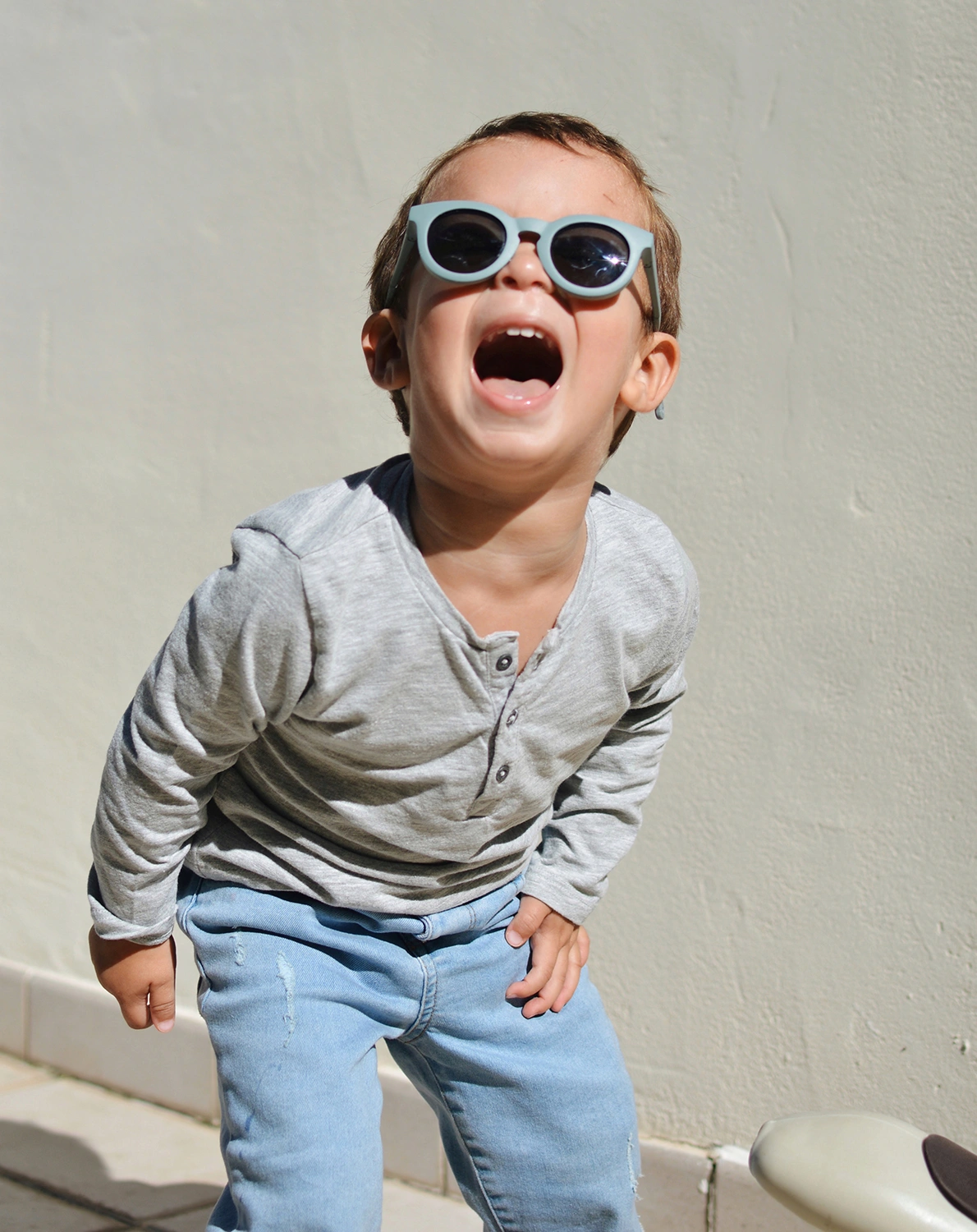 Sonnenbrille HAPPY in baltikblau
