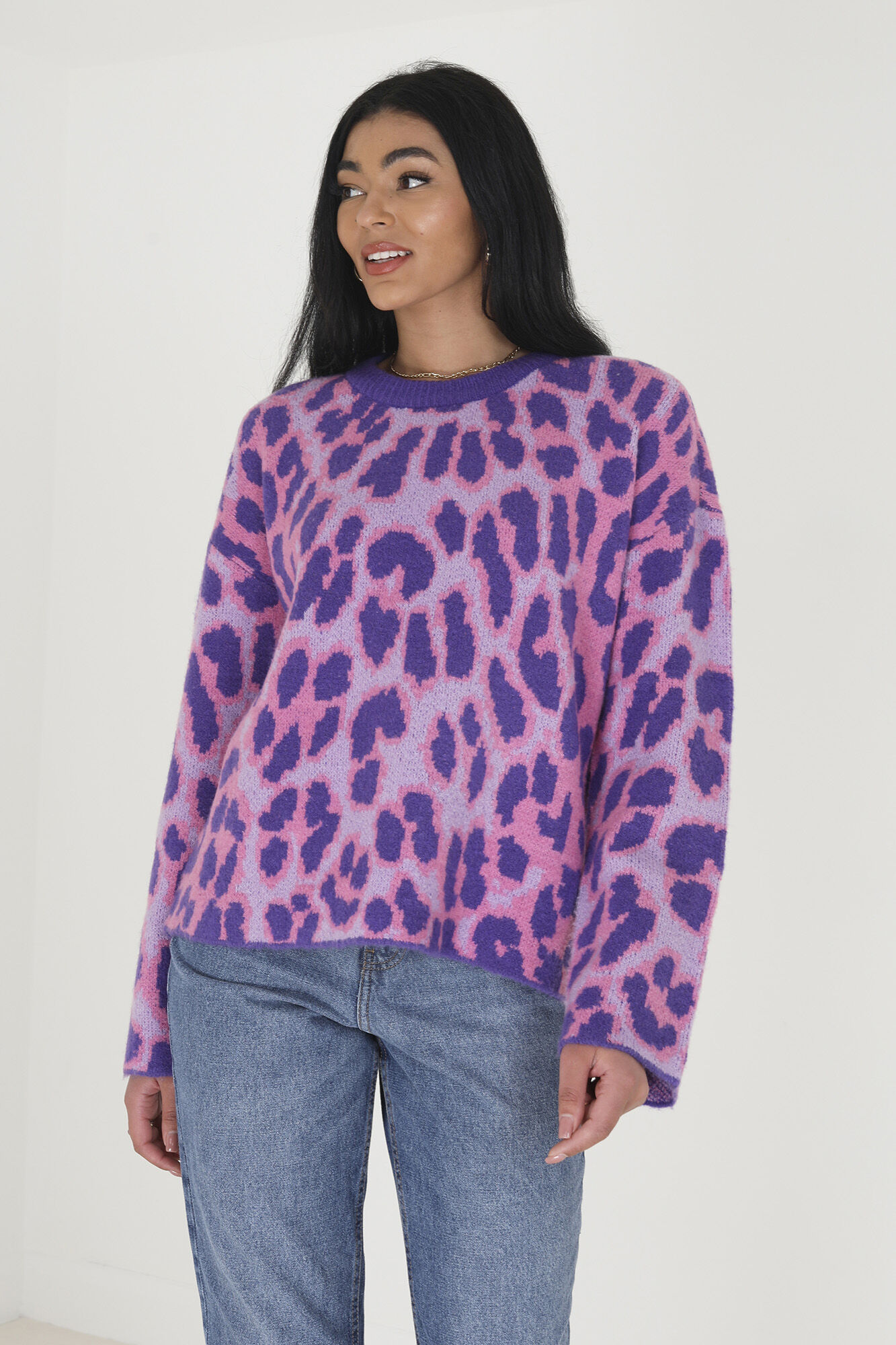 Jersey com jacquard animal