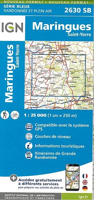 IGN - 2630 SB MARINGUES SAINT YORRE 1 25 000