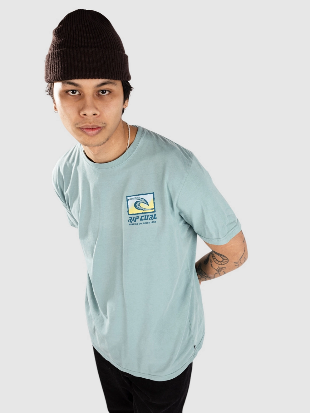 Rip Curl Raw Energy Trad T-Shirt blue lagoon