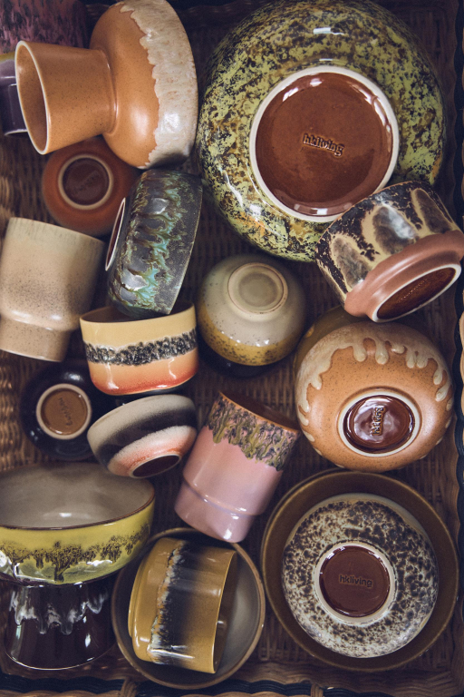 HKliving 70's Ceramic geurkaars Ø8 Valencia