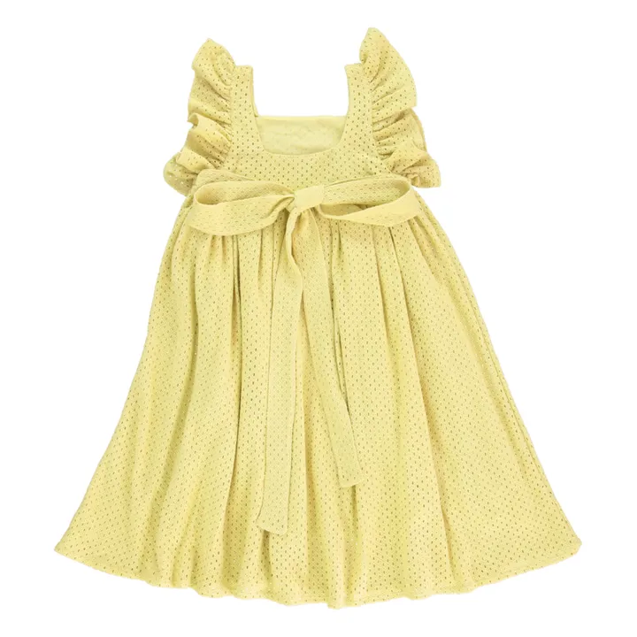 Bebe Organic Robe Anna Ajourée | Jaune