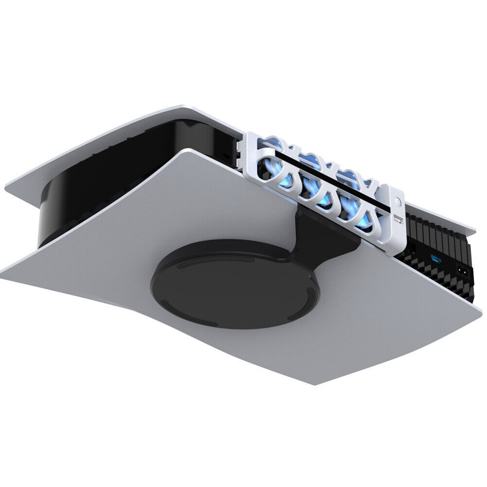 Sony PlayStation PS5 USB A Kühler / Lüfter mit LED Beleuchtung - Weiss