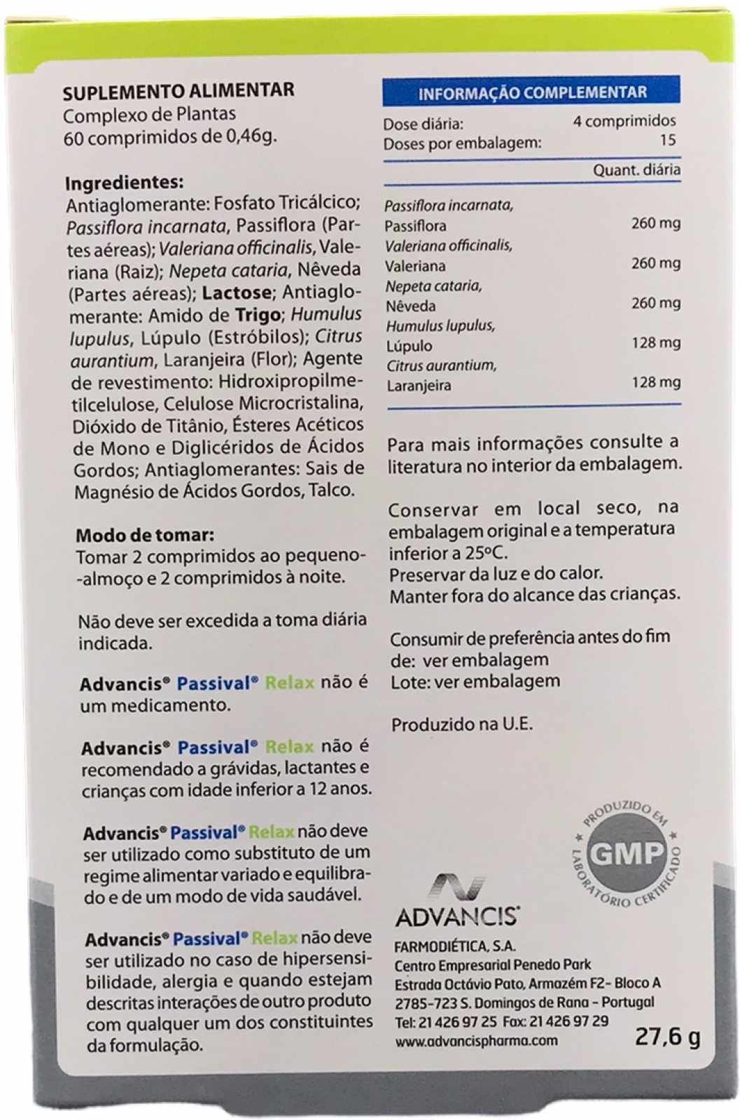 Advancis Passival Relax 30 comprimidos