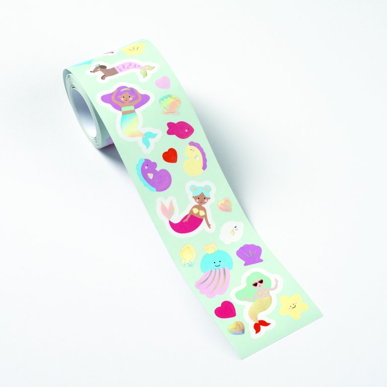 Stickerpackung, Rolle