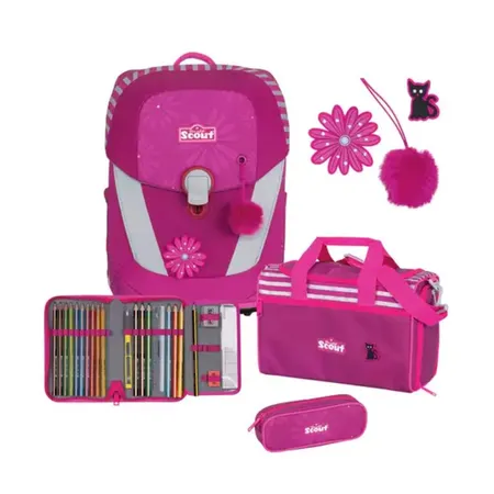 Scout Schulranzenset Sunny II Pretty Pink, 4-teilig